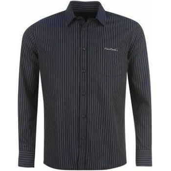 Pierre Cardin Long Sleeve Shirt Mens Navy Stripe