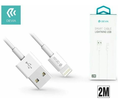 Devia EC080 datový kabel USB-LIGHTNING, 2,1A, 2m, bílý