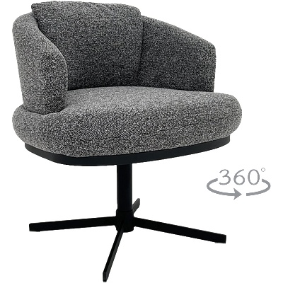 Carmen Трапезен стол rapina - черен 460