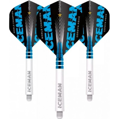 Red Dragon Sada letek a násadek - Gerwyn Price Combo - World Champion - white