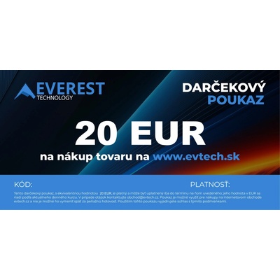 Everest Darčekový poukaz 20 EUR