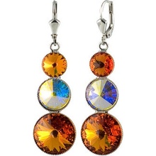 Klimm Rivoli se Swarovski Elements s třemi kameny Topaz 13037