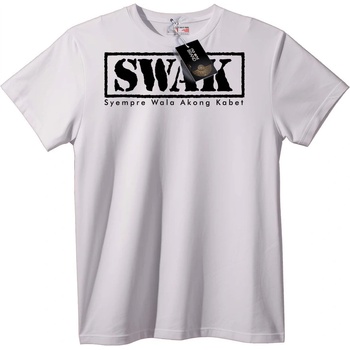 NOONEBRAND Тениска SWAK - Syempre Wala Akong Kabel - 2XL, White