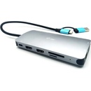 Dokovací stanice a replikátory portů i-Tec USB 3.0 USB-C/Thunderbolt 3x Display Metal Nano Dock with LAN + Power Delivery 100 W CANANOTDOCKPD