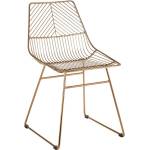 Premier Housewares Метален трапезен стол в златист цвят District - Premier Housewares (5501314)