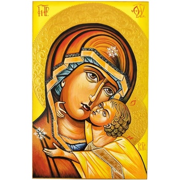 РЪЧНО РИСУВАНА ИКОНА СВЕТА БОГОРОДИЦА ВЛАДИМИРСКА