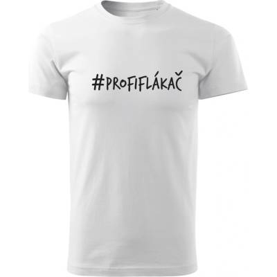 Trikíto Pánské tričko #PROFIFLÁKAČ Bílá