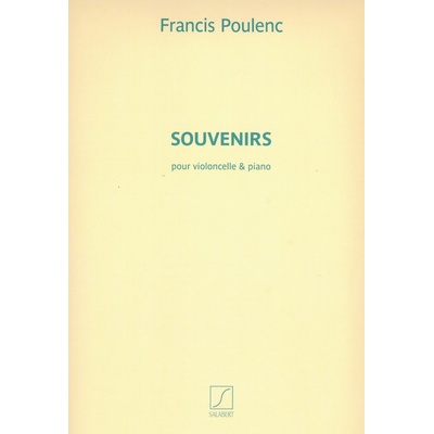 Poulenc, Francis SOUVENIRS / violoncello + klavír