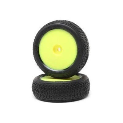 Losi Предно колело с гума Taper Pin, жълт диск (2): Mini-B