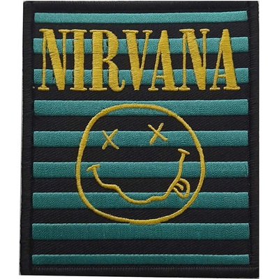 Nažehlovačka Nirvana - Logo & Smiley Stripes
