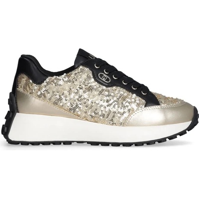 Маратонки Liu·jo Lolo 20 trainers - Golden (Calf Leather/Sequins Black/Light Gold)
