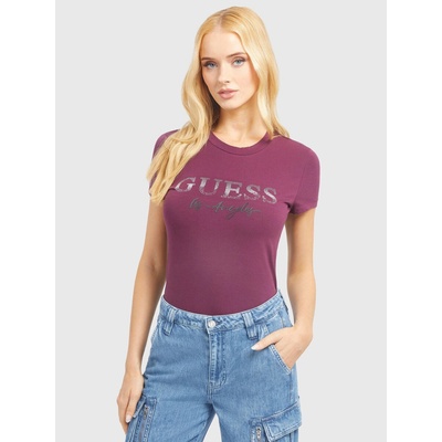 Guess dámské tričko W3BI34J1314 vínové