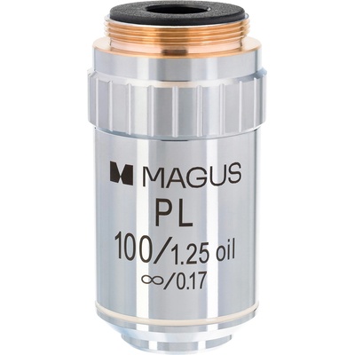 MAGUS Планахроматичен обектив с корекция до безкрайност MAGUS MP100 OIL 100x/1, 25 ∞/0, 17 (85240)