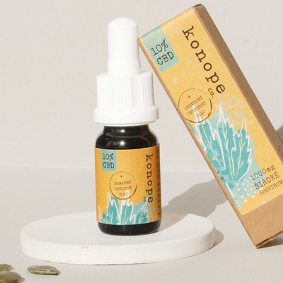 konope co. 10% + ORGANICKÝ TEKVICOVÝ OLEJ 10 ml
