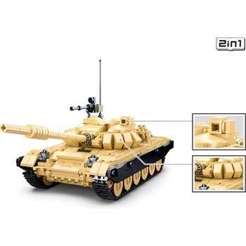 Sluban B1011 Hlavní bitevní tank T-72B3 2 v 1