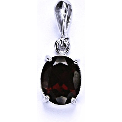 Čištín Stříbrný přívěšek přírodní granát 10xP 1242/22