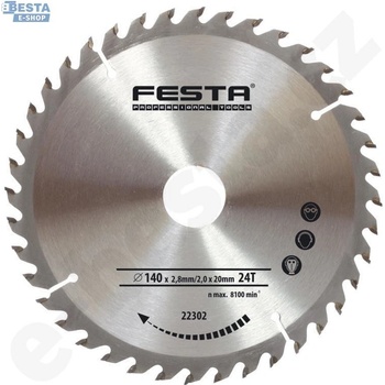 Festa Pilový kotouč s SK plátkem, 210 x 30 mm, 40 zubů, TCT 22332