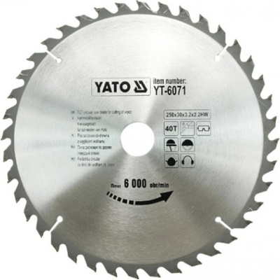 Yato Kotúč na drevo 210x30 mm 40z YT-6067
