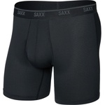 Saxx Мъжко синтетично термобельо Saxx Quest Quick-Dry Mesh Boxer Brief Fly 6'' Synthetic base layer - Black - размер XXL (014-2478-0116)