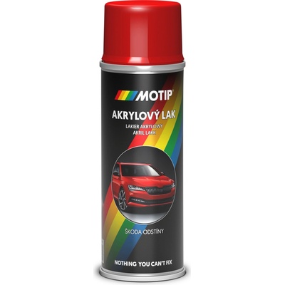 Motip Škoda akrylový sprej autolak 8180 červená rallye 150 ml