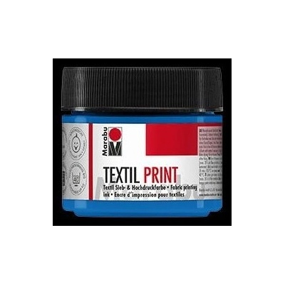 Marabu textilní barva na sítotisk a linoryt modrá 100 ml