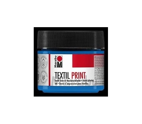 Marabu textilní barva na sítotisk a linoryt modrá 100 ml
