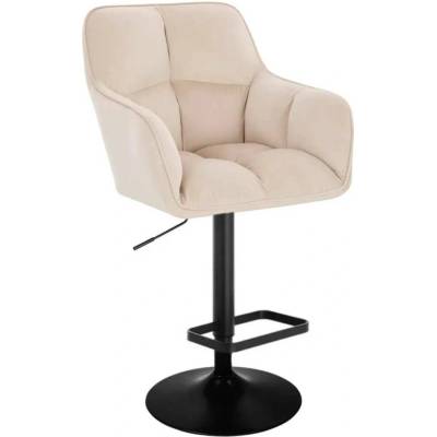 LuxuryForm Design Amalfi Velur na čiernom tanieri krémová