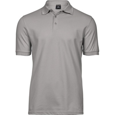 TeeJays polokošile TJ 1405 elastická krátký rukáv pánská COT-18140505201 šedá kamenně