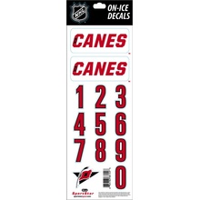 Sportstape ALL IN ONE HELMET DECALS - CAROLINA HURRICANES