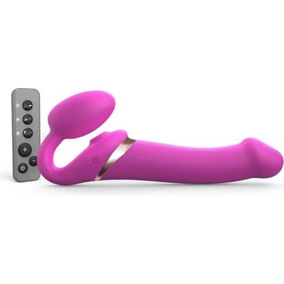 Strap-On-Me Multi Orgasm Remote Controlled 3 Motors Fuchsia L Pripínací Penis
