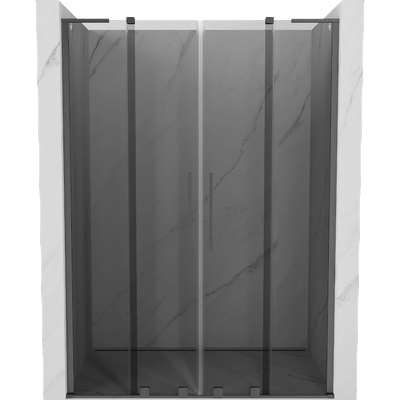 Mexen Velar L Duo плъзгащи се душ врати 150 см, графит, gun metal - 871-150-003-42-95 (871-150-003-42-95)