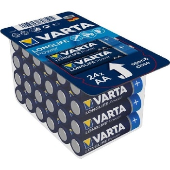 VARTA Longlife Power Алкални батерии AA за моливи 24 бр. в опаковка (4906301124) (4906301124)