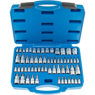 Satra S-ST60B Nástrčné a zástrčné hlavice TORX, 1/4”, 3/8” a 1/2”, sada 60 kusů – Zboží Dáma