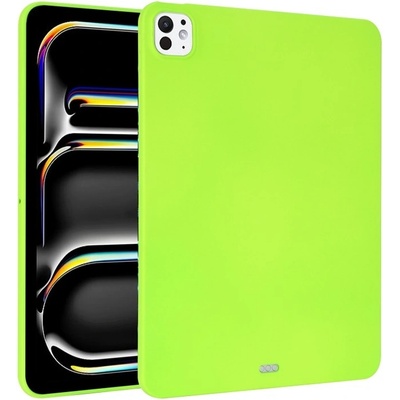 Vsetkonamobil 77189 RUBBER Ochranný kryt pre Apple iPad Pro 13 2024 / M5 2025 neónovo zelený