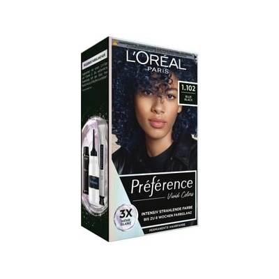 L'Oréal Paris Préférence Vivid Colors Blue Black Barva vlasů Ženy 1