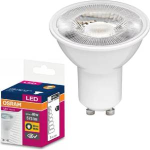 OSRAM Led ЛАМПА value plast par16 80 osram 6.5w 2700k gu10 36° (2024007605)