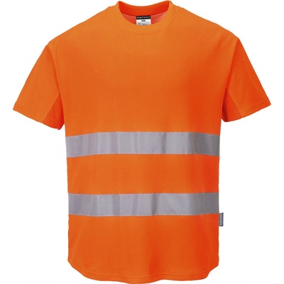 Portwest HI-VIS MESH C394 Funkčné reflexné tričko so sieťovinou HV oranžová XXL