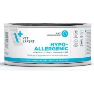VetExpert Veterinary Diet Hypoallergenic cat can - консерва за котки, намалява симптомите на хранителни алергии, 100 гр, Vet Expert - Полша