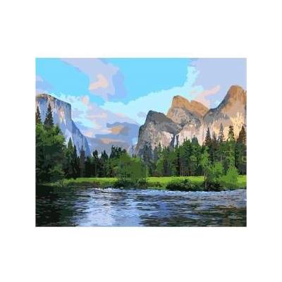 Smart Flamingo Creative set Flamingo Line Painting by numbers 40x50cm Yosemite National Park (FSY131)