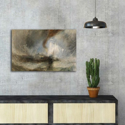 ASIR Obraz na plátně J. M. W. Turner – Sněhová bouře