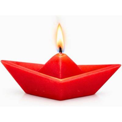 Svíčkománie3D Plovoucí loď 15 g Červená