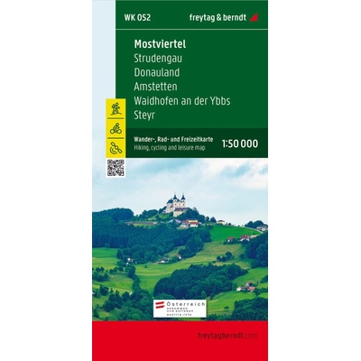 Freytag & Berndt Wander- Rad- und Freizeitkarte Mostviertel Strudengau Donauland Amstetten Waidhofen a. d. Ybbs Steyr
