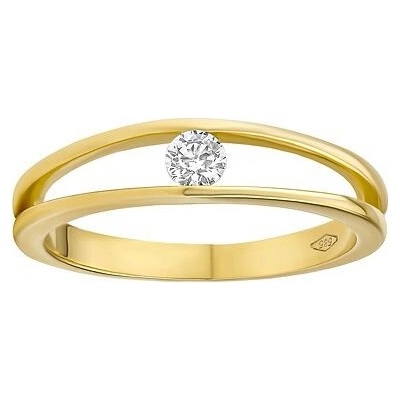 SILVEGO Zlatý prsten Danika s Brilliance Zirconia ze žlutého zlata FNNNF253RGY