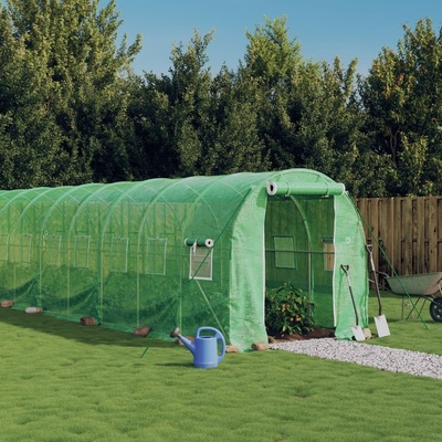 vidaXL s ocelovým rámem Zelený 20 m² 10x2x2 m