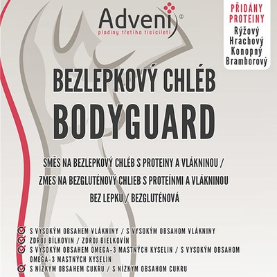 Adveni BODYGUARD zmes na chlieb s proteínmi a vlákninou 450 g