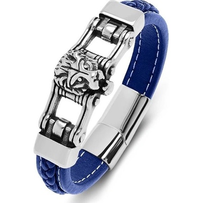 Impress Jewelry Pánský ocelový náramek Lion King Modrý 2312011047353277s4