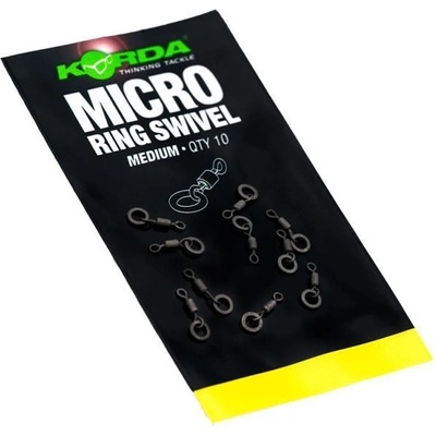 Korda Obratlík s kroužkem Micro Ring Swivel medium 10 ks