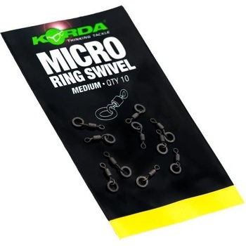 Korda Obratlík s kroužkem Micro Ring Swivel medium 10 ks