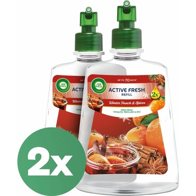 Air Wick Active Fresh Fruit Winter Punch Náplň do automatického osviežovača vzduchu 2 x 228 ml