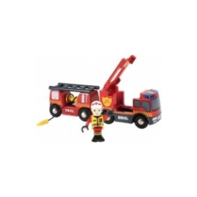 Brio 33811 Feuerwehr-Leiterfahrzeug mit Licht & Sound®Hračka